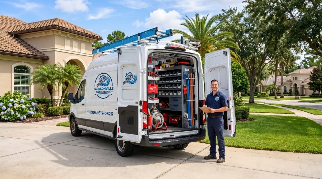 Jacksonville Plumber Expert service vehicle deployed in Argyle Forest, FL